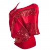 Shiny sequin shirt - short sleeve topBlouses & shirts