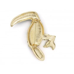 Elegant brooch with crystal toucan birdBrooches