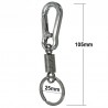 Stainless steel carabiner clip keychain - keyringKeyrings