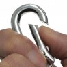 Stainless steel carabiner clip keychain - keyringKeyrings