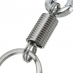 Stainless steel carabiner clip keychain - keyringKeyrings