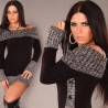Hoodies & JerséisCotton & lana - suéter caliente largo