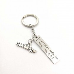 Drive Safe Handsome I Love You - keychainKeyrings