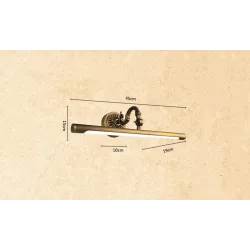 ApliquesEstilo retroamericano Lámpara de pared de cobre - 45cm