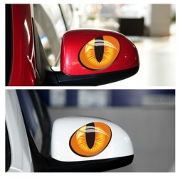 PegatinasCat Eyes coche sticker - 3D reflectante - 10 * 8cm
