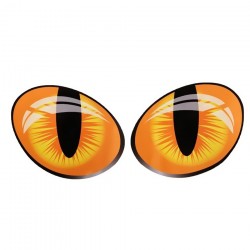 Cat Eyes car sticker - 3D reflective - 10 * 8cmStickers