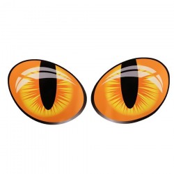 PegatinasCat Eyes coche sticker - 3D reflectante - 10 * 8cm