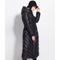 Winter waterproof long coat - down jacket with hood - plus sizeJackets