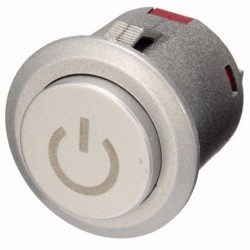 Interruptores12V 22mm LED interruptor de botón de empuje momentáneo - impermeable - arranque del motor del coche - metal