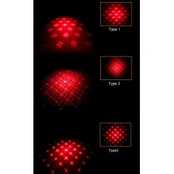 Luces de giroLuz de advertencia trasera de moto - lámpara de niebla láser con patrón