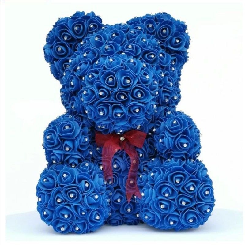 Día de San Valentínoso de rosa - oso de rosas de infinito con diamantes - 25 cm - 35 cm Día de San Valentínoso de rosa - oso de rosas de infinito con diamantes - 25 cm - 35 cm