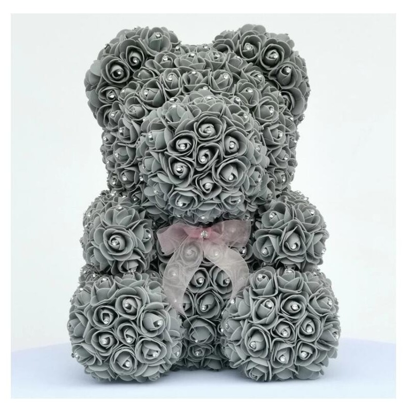 Día de San Valentínoso de rosa - oso de rosas de infinito con diamantes - 25 cm - 35 cm Día de San Valentínoso de rosa - oso de rosas de infinito con diamantes - 25 cm - 35 cm