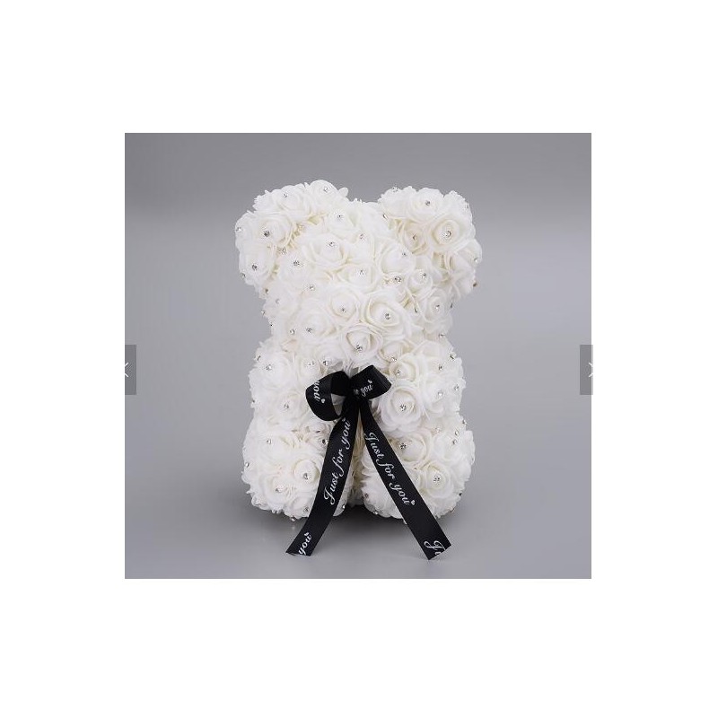 Día de San Valentínoso de rosa - oso de rosas de infinito con diamantes - 25 cm - 35 cm Día de San Valentínoso de rosa - oso de rosas de infinito con diamantes - 25 cm - 35 cm