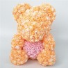 Día de San Valentínoso de rosa - oso hecho de rosas de infinito con un corazón - 25cm - 35cm