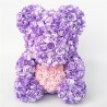 Día de San Valentínoso de rosa - oso hecho de rosas de infinito con un corazón - 25cm - 35cm