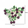 BrochesArándano púrpura - broche de cristal