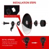 CascosCasco de soldadura solar de oscurecimiento automático - máscara - 4 sensores de arco DIN5 ~13