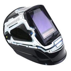 CascosCasco de soldadura de oscurecimiento automático - máscara - 3 ventanas de vista - DIN 4-13 - 5 sensores CE