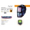 CascosCasco de soldadura de oscurecimiento automático - máscara - 3 ventanas de vista - DIN 4-13 - 5 sensores CE