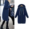 ChaquetasChaqueta casual oversize - sudadera con capucha larga con cremallera - más tamaño
