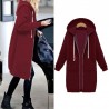ChaquetasChaqueta casual oversize - sudadera con capucha larga con cremallera - más tamaño
