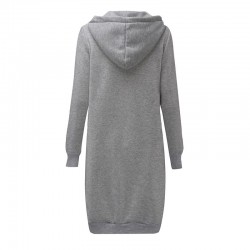 ChaquetasChaqueta casual oversize - sudadera con capucha larga con cremallera - más tamaño