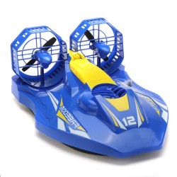 BarcoTKKJ A1 2.4G 4CH - dual-propeller hovercraft - barco RC - motores dobles - modelo RTR
