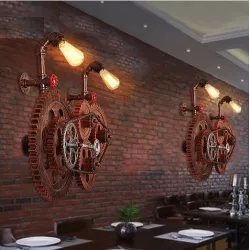 ApliquesMaterial industrial estilo loft - lámpara de luz de pared vintage