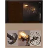 Bicycle & water pipe - vintage LED Edison light - wall lampWall lights