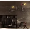 Bicycle & water pipe - vintage LED Edison light - wall lampWall lights