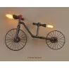 Bicycle & water pipe - vintage LED Edison light - wall lampWall lights