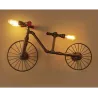 Bicycle & water pipe - vintage LED Edison light - wall lampWall lights