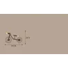 Bicycle & water pipe - vintage LED Edison light - wall lampWall lights