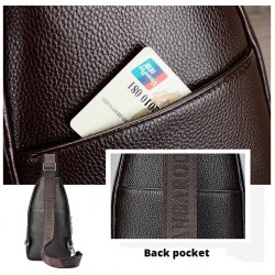 BolsosBolso de cuero bandolera de moda con hojas patrón