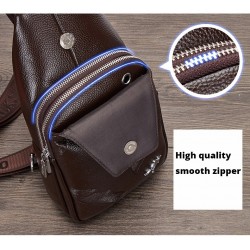 BolsosBolso de cuero bandolera de moda con hojas patrón
