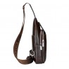 BolsosBolso de cuero bandolera de moda con hojas patrón