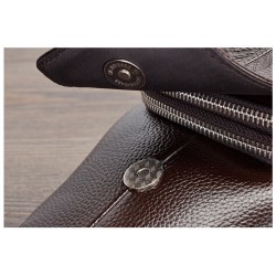 Fashionable crossbody leather bag with leaves patternBags