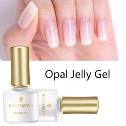 Uñasjalea opal - barniz de uñas - remojo blanco de gel de pulido UV 6ml