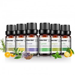 10ml * 6 - Essential oils for humidifier - lavender - tea tree - lemongrass - rosemary - orange - peppermintHumidifiers