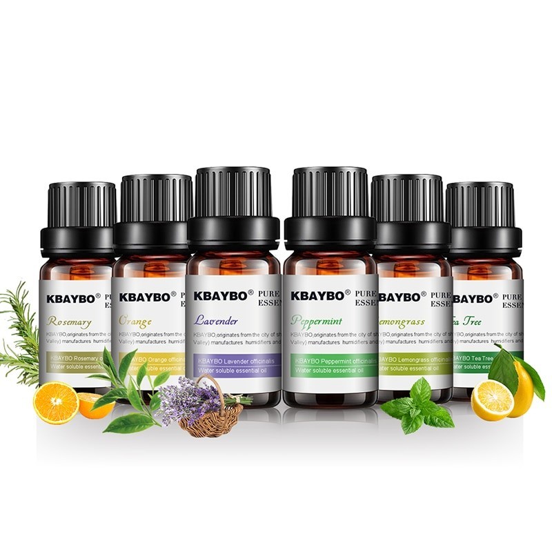 Humidificadores10ml * 6 - Aceites esenciales para humidificador - lavanda - árbol de té - lemongras - romero - naranja - ment...