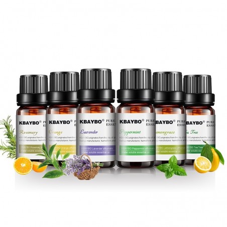 Humidificadores10ml * 6 - Aceites esenciales para humidificador - lavanda - árbol de té - lemongras - romero - naranja - ment...