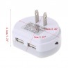 CargadoresCargador doble USB con luz LED noche - sensor de luz